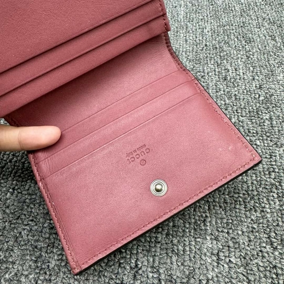 100% Authentic GUCCI Blooms Brown Canvas Wallet - Picture 8 of 12